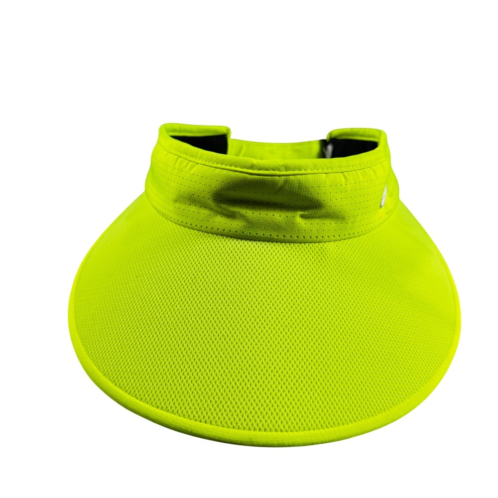 Nike Golf Visor Womens OS Neon Yellow Good Mesh Adjustable Swoosh Logo - Picture 1 of 7
